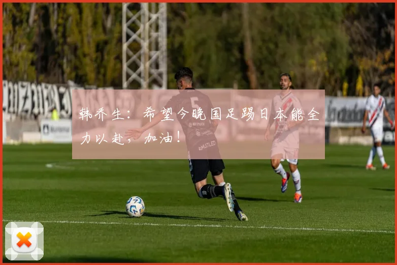 韩乔生：希望今晚国足踢日本能全力以赴，加油！