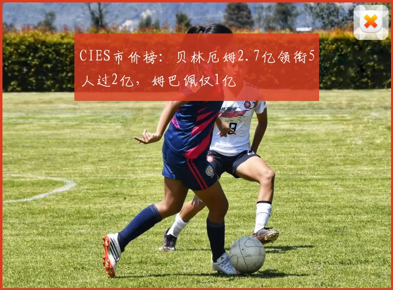 CIES市价榜：贝林厄姆2.7亿领衔5人过2亿，姆巴佩仅1亿